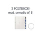Set 2 posteriori per armadio Tecnical 2 618 bianco 805141163057