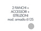 Set 2 fianchi + accessori + istruzioni per l'uso per armadio tecnical 2 612S grigio - 805141163016