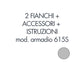 Set 2 fianchi + accessori + istruzioni per l'uso per armadio tecnical 2 615S grigio - 805141163022