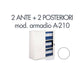 Set 2 porte + 2 posteriori per armadio Tecnical 2 A-210 bianco - 805141163003
