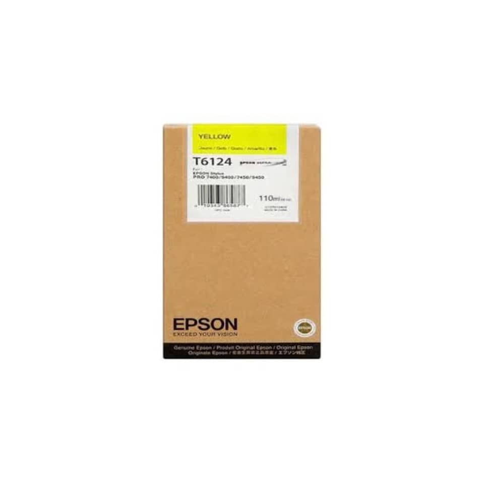 Cartuccia inkjet alta capacità ink pigmentato T6124 Epson giallo C13T612400