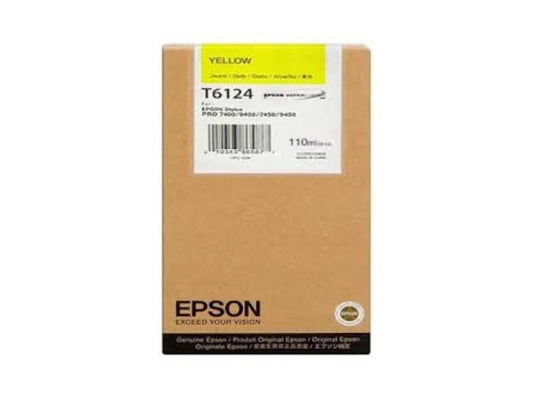 Cartuccia inkjet alta capacità ink pigmentato T6124 Epson giallo C13T612400
