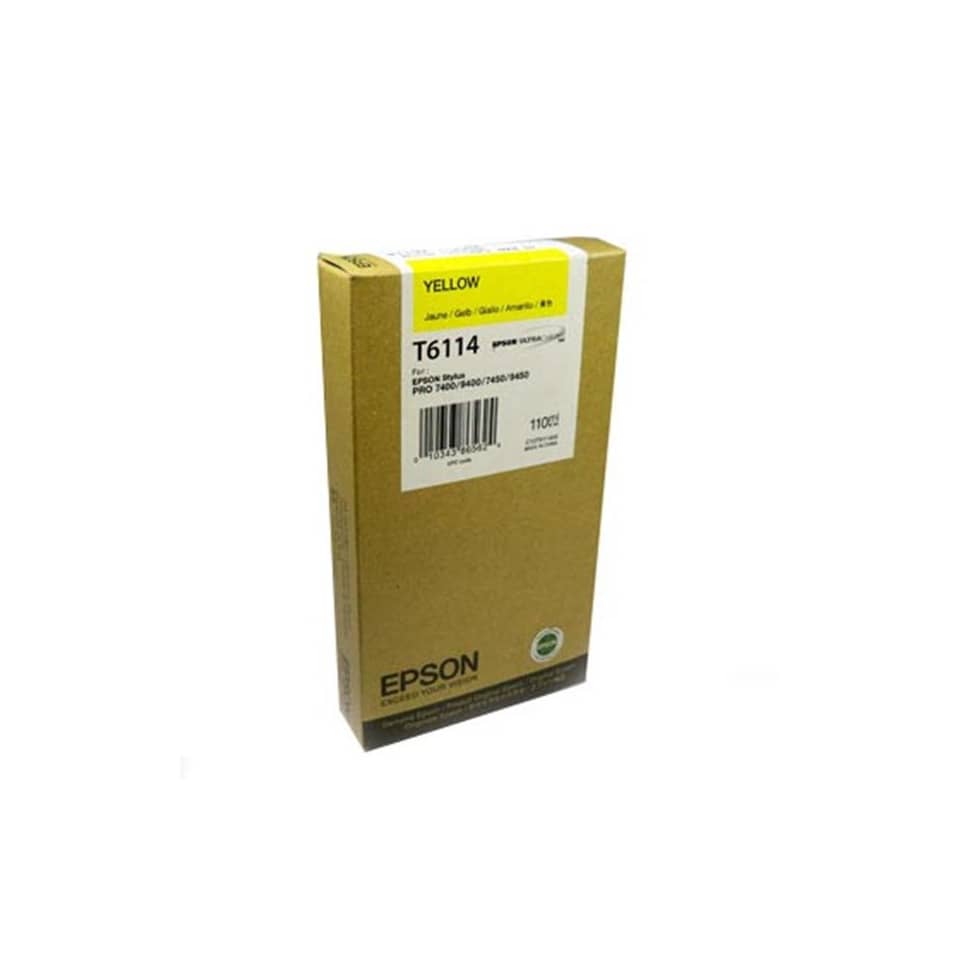 Cartuccia inkjet ink pigmentato T6114 Epson giallo C13T611400