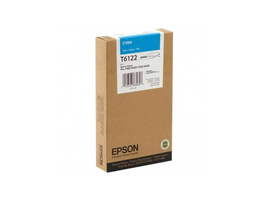 Cartuccia inkjet alta capacità ink pigmentato T6122 Epson ciano C13T612200