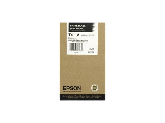 Cartuccia inkjet ink pigmentato T6118 Epson nero opaco C13T611800