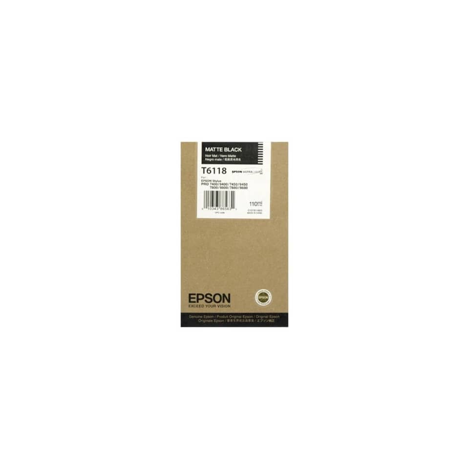Cartuccia inkjet ink pigmentato T6118 Epson nero opaco C13T611800
