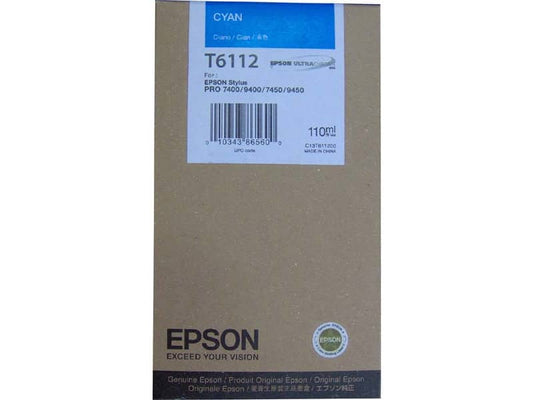Cartuccia inkjet ink pigmentato T6112 Epson ciano C13T611200