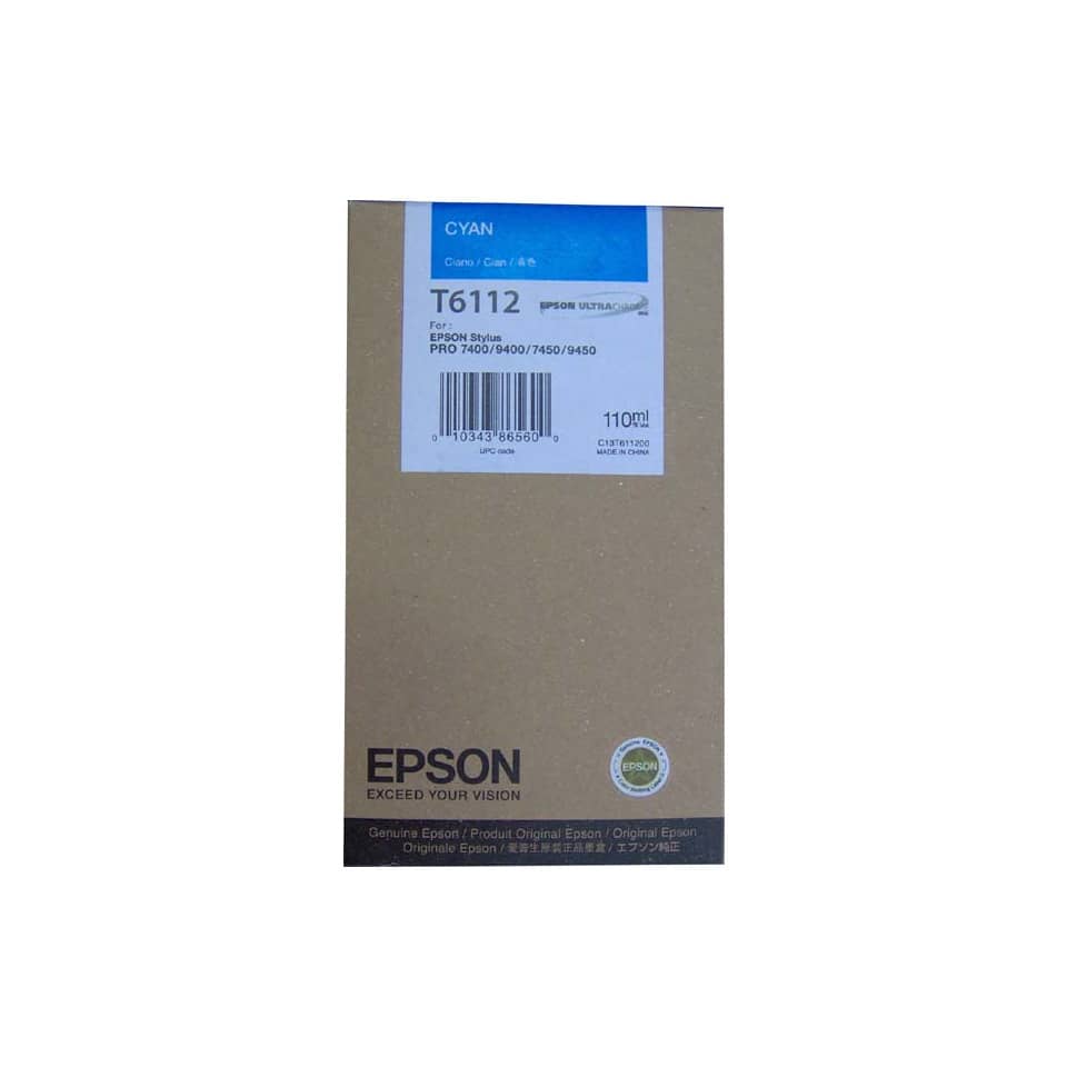 Cartuccia inkjet ink pigmentato T6112 Epson ciano C13T611200