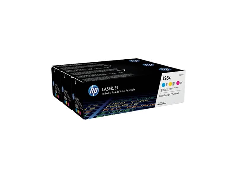 Toner 128A HP ciano+magenta+giallo  Conf. 3 - CF371AM