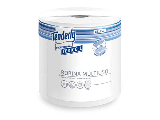 Bobina multiuso Tenderly Texicell 23,5 cm x 62,5 m 1 velo 250 strappi - 851252