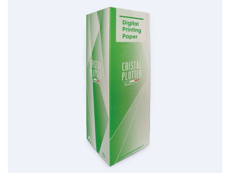 Rotoli carta plotter Rotolificio Pugliese pura cellulosa opaca Cristal 80 g/mq 62,5 cm x 50 m - conf. 4 pz D62P48