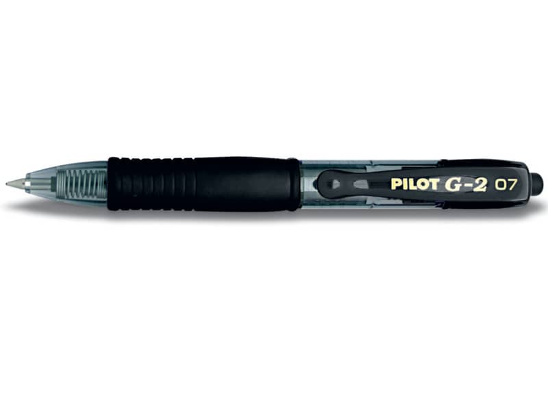 Roller gel a scatto ricaricabile Pilot G-2 Pixie 0,7 mm nero 001410