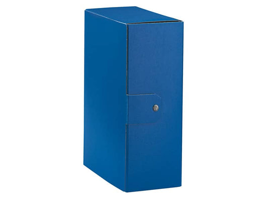 Cartella portaprogetti Esselte C32 EUROBOX dorso 12 cm presspan biverniciato blu - 390332050