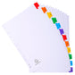 Intercalari stampati in digitale Exacompta Protect'o cartoncino A4 160g/mq 12 tasti da 1 a 12 - 1112E