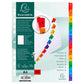 Intercalari stampati in digitale Exacompta Protect'o cartoncino A4 160g/mq 12 tasti da 1 a 12 - 1112E