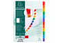Intercalari stampati in digitale Exacompta Protect'o cartoncino A4 160g/mq 12 tasti da 1 a 12 - 1112E