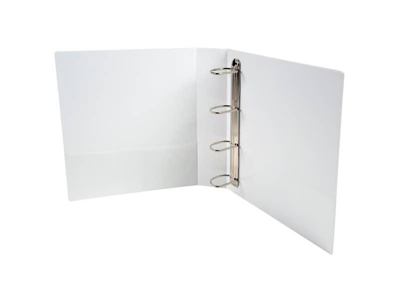 Raccoglitore personalizzabile Exacompta A4 maxi Kreacover® bianco 4 anelli a D 50 mm - 51944E