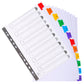 Intercalari stampati in digitale Exacompta Protect'o cartoncino A4 160g/mq 12 tasti da 1 a 12 - 1112E