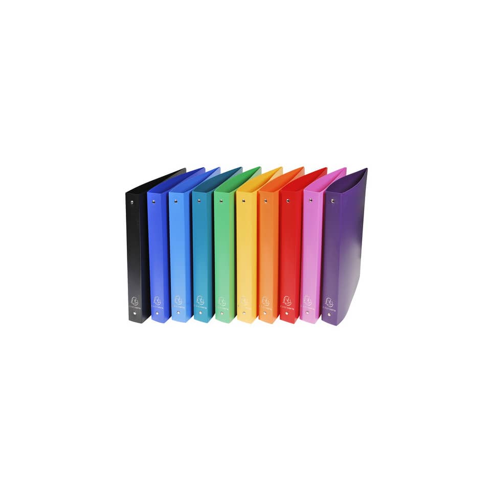 Raccoglitore ad anelli Exacompta LINEA OPACO 4 anelli Ø 30 mm ppl A4 MAXI 297x242 10 colori assortiti - 51699E