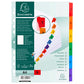 Intercalari stampati in digitale Exacompta multicolori rinforzati Protect'o cartoncino A4 160g/mq 6 tasti