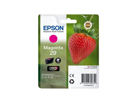 Cartuccia inkjet Fragola T29/blister RS Epson magenta C13T29834010
