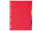 Intercalari in carta Exacompta 6 tasti colori vivaci cartoncino riciclato A4 220 g/mq - 2006E
