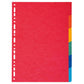 Intercalari in carta Exacompta 6 tasti colori vivaci cartoncino riciclato A4 220 g/mq - 2006E