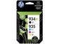 cartucce inkjet alta capacità 934XL/935XL HP nero+ciano+magenta+giallo Conf. 4 - X4E14AE