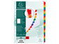 Intercalari stampati in digitale Exacompta multicolori rinforzati Protect'o cartoncino A4 160g/mq da 1 a