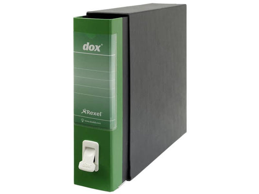 Registratore a leva DOX1 Commerciale 28,5x31,5 cm - dorso 8 cm verde D26114