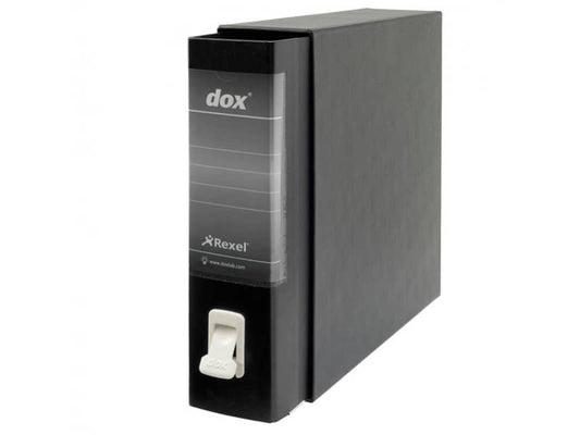 Registratore a leva DOX1 Commerciale 28,5x31,5 cm - dorso 8 cm nero D26110