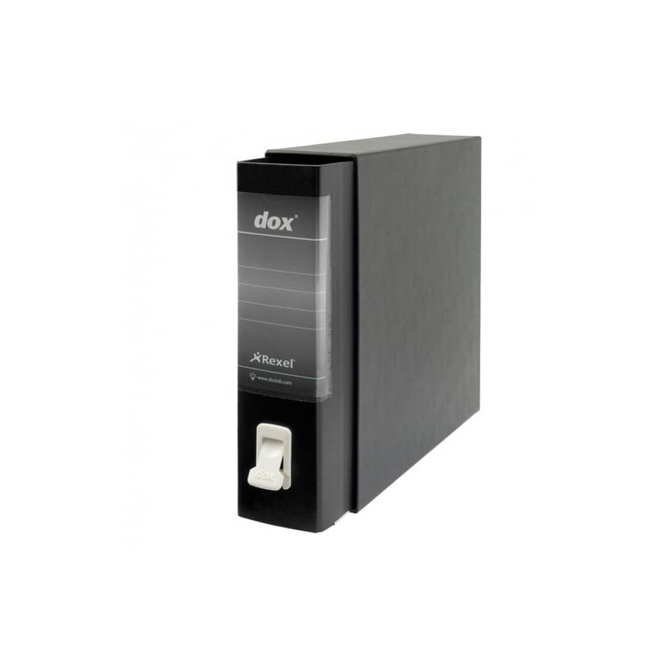 Registratore a leva DOX1 Commerciale 28,5x31,5 cm - dorso 8 cm nero D26110