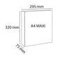 Raccoglitore personalizzabile Exacompta A4 maxi Kreacover® bianco 4 anelli a D 50 mm - 51944E