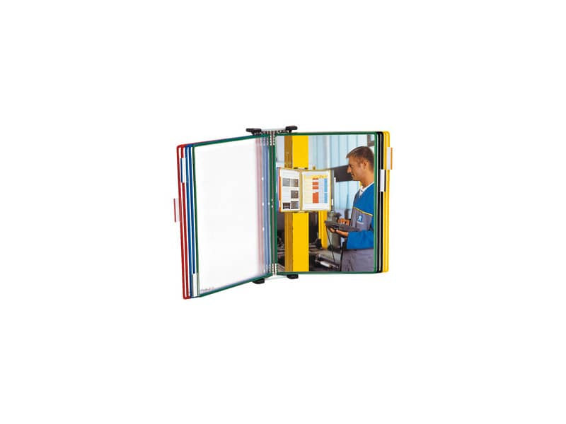 Leggio murale T-Technic Tarifold® con 10 buste in PVC A3 413109