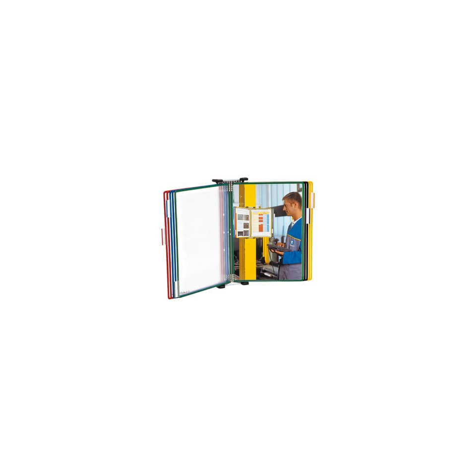 Leggio murale T-Technic Tarifold® con 10 buste in PVC A3 413109