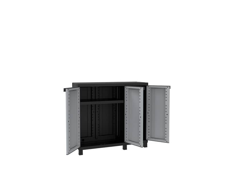 Armadietto a tre ante TERRY Twist Black 102B grigio/nero 102x39x91,5 cm 1002711