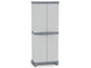 Armadietto a due ante TERRY Wave Base 2700 grigio chiaro grigio scuro 70x43,8x181,8 cm - 1002566