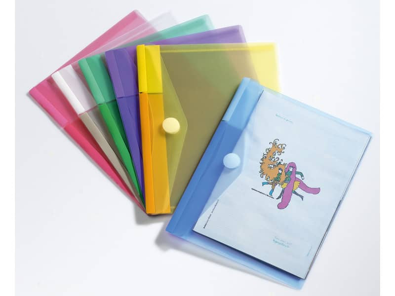 Buste con bottone Tarifold® T-Collection chiusura in velcro - A5 conf. 6 buste - 510259