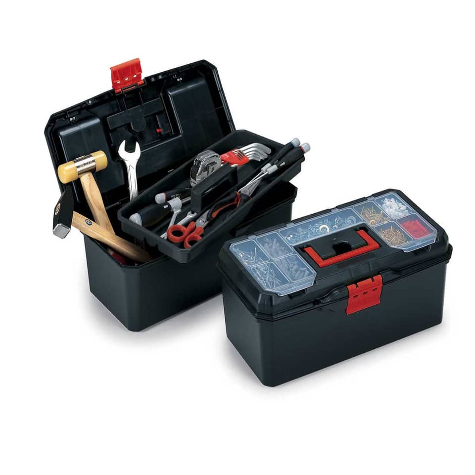 Portautensili TERRY Tool Case 16" 40x21x17,5 cm nero/rosso 1001163