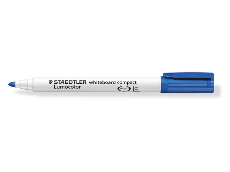 Marcatore per lavagne bianche Staedtler Lumocolor whiteboard compact 341 1-2 mm blu - 341-3