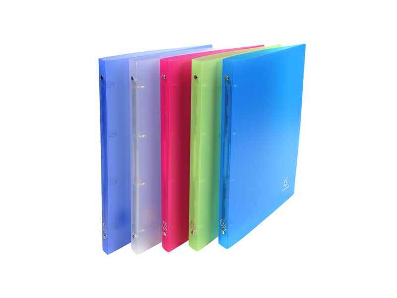 Raccoglitore ad anelli Exacompta CHROMALINE 4 anelli Ø 15 mm ppl A4 5 colori assortiti - 51169E