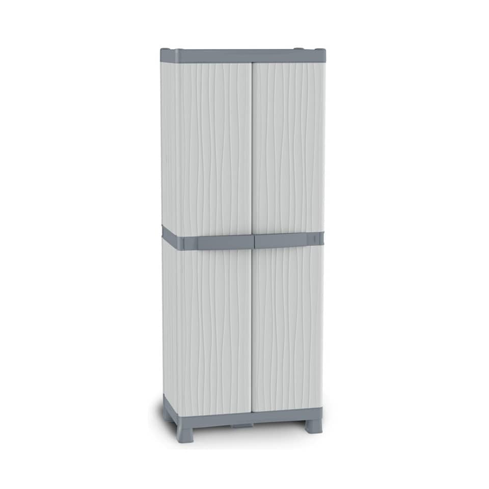 Armadietto a due ante TERRY Wave Base 3700 grigio chiaro grigio scuro 70x43,8x181,8 cm - 1002565