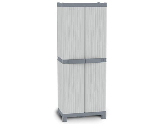 Armadietto a due ante TERRY Wave Base 3700 grigio chiaro grigio scuro 70x43,8x181,8 cm - 1002565