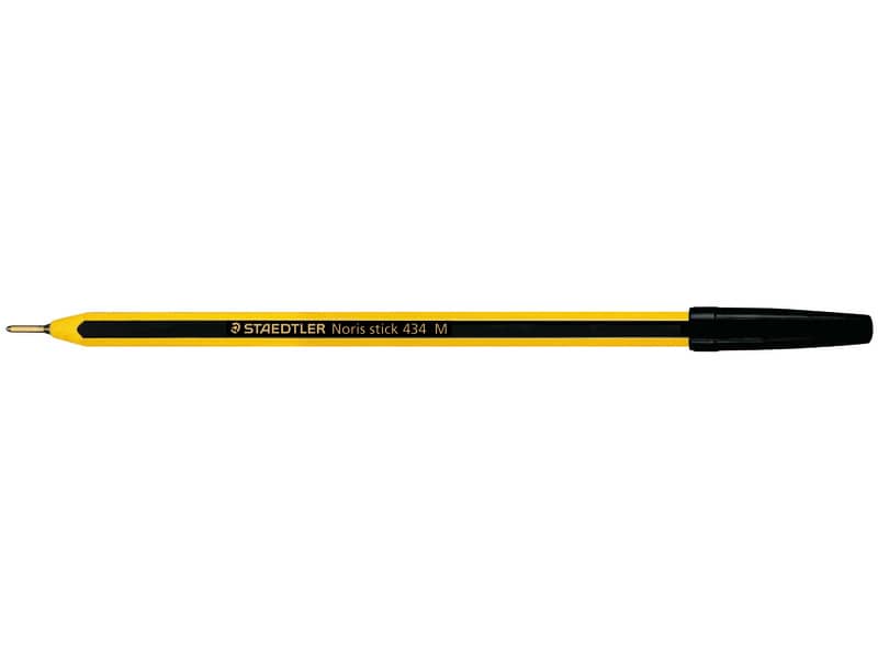 Penna a sfera Staedtler Noris Stick M 1 mm - tratto 0,35 mm nero conf. da 20 - 434 09