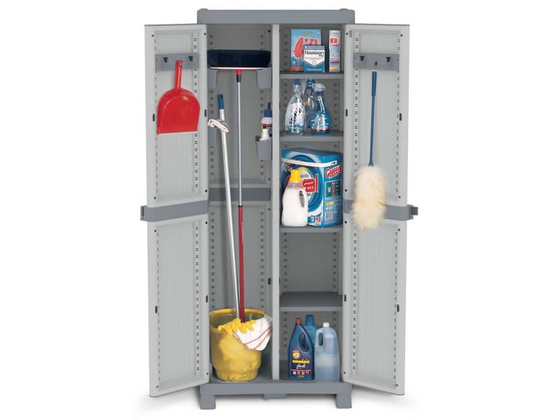 Armadietto a due ante TERRY Wave Base 3700 grigio chiaro grigio scuro 70x43,8x181,8 cm - 1002565