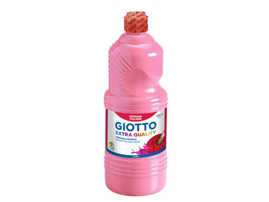 Tempera a base d'acqua GIOTTO Extra Quality flacone 1 lt rosa 533406