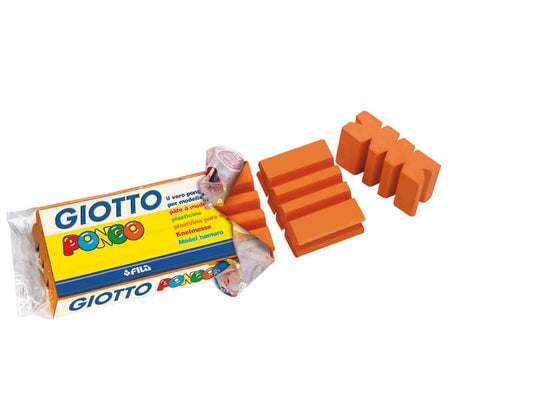 Panetto di plastilina modellabile GIOTTO Pongo 450 g arancione 514410