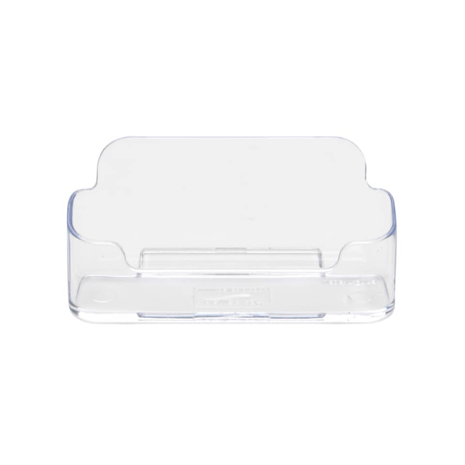 Portabiglietti da visita Q-Connect in polistirene 110x70x31 mm max 60 biglietti trasparente - KF04182