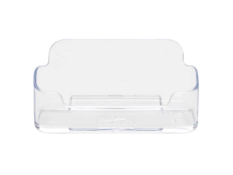 Portabiglietti da visita Q-Connect in polistirene 110x70x31 mm max 60 biglietti trasparente - KF04182