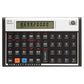 Calcolatrice finanziaria HP 12C Platinum con display LCD da 12 caratteri regolabile nero/argento HP-12C PLAT/UUZ